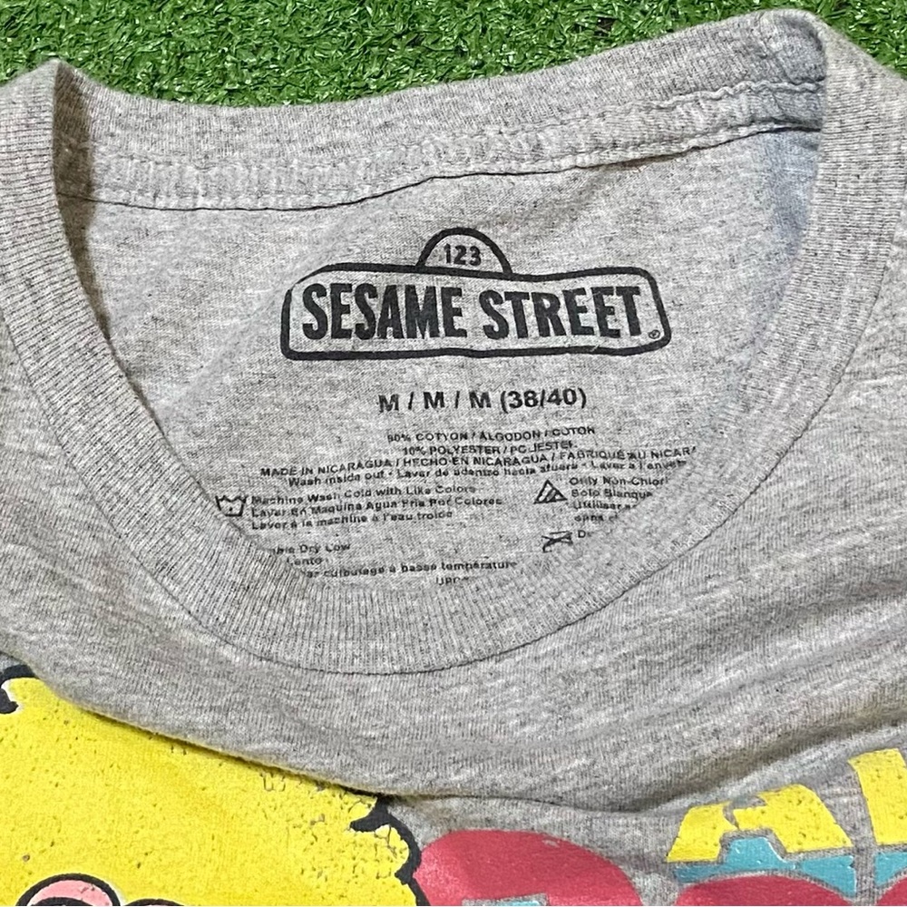 Sesame Street Gray Tee with Multicolor Character Graphic - Picture 3 of 4